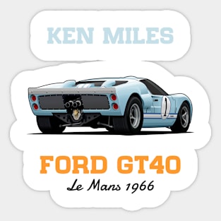 Ford GT40 Sticker